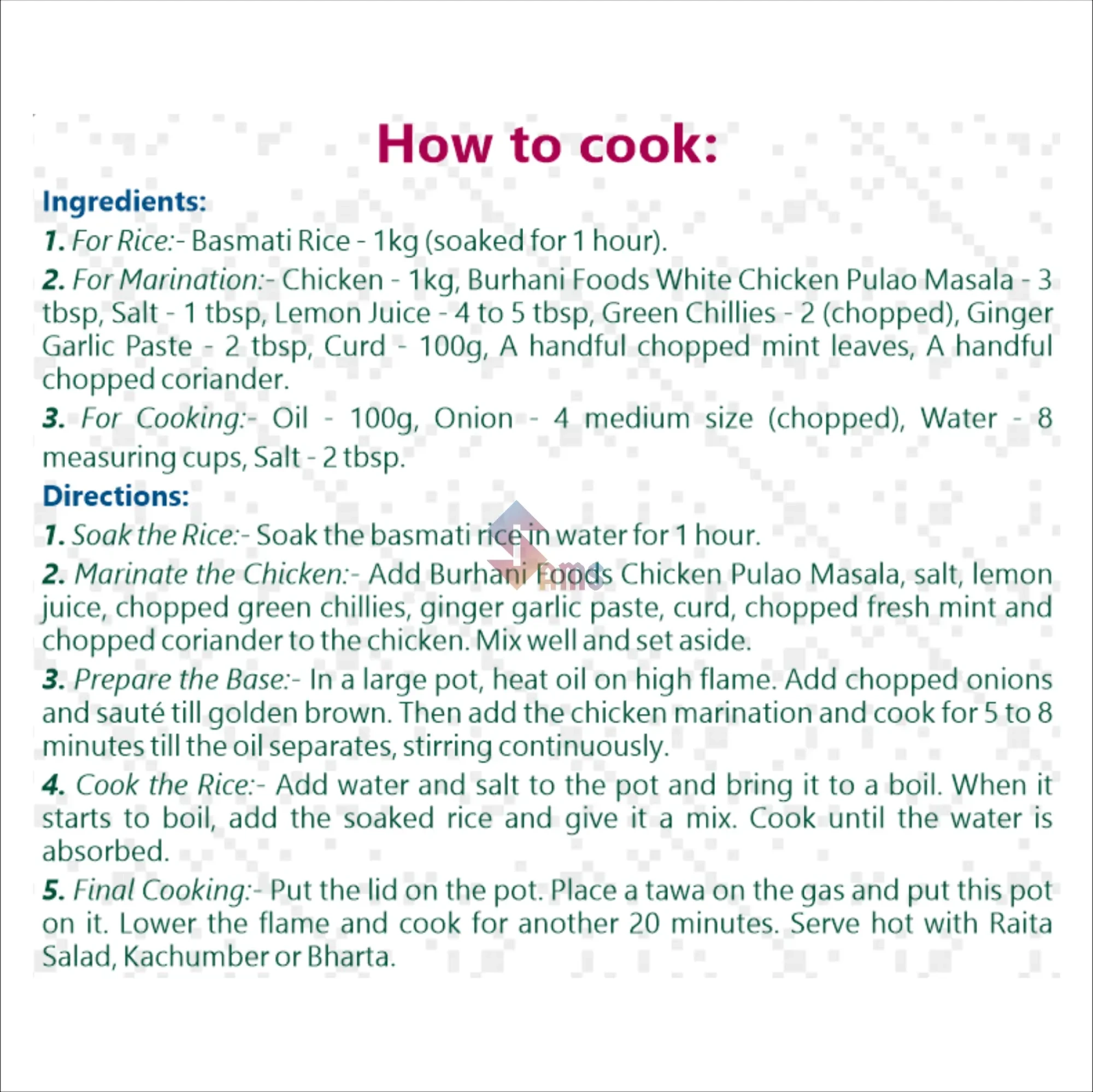 Pulao Masala Box 50g Extra Image - 8.webp